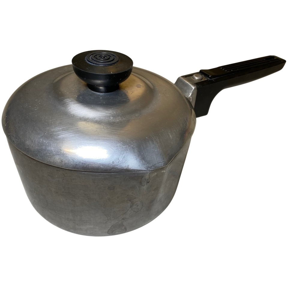 Vintage GHC Magnalite 1.5 Qt Saucepan Pot w/Lid USA Aluminum Cookware